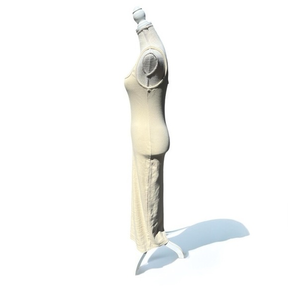 🌻NEW NWOT Petal & Pup Cynthia Cream Ribbed Maxi Tank Dress Size Medium - Picture 6 of 11